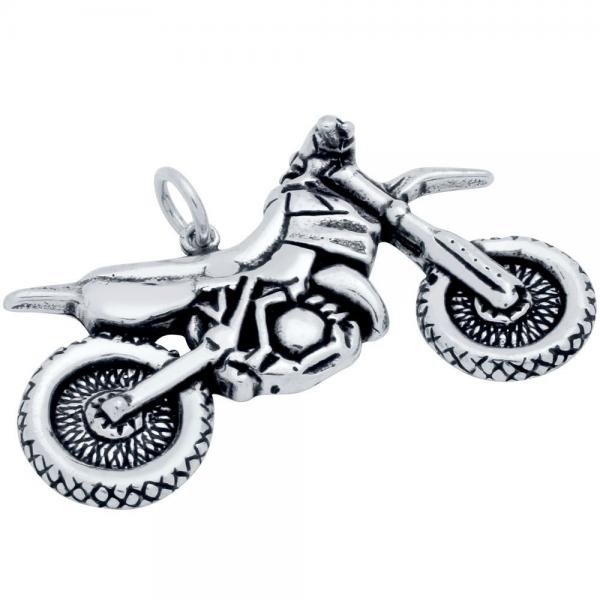 Pandantiv biker din argint 925 motocicleta mare PSX0610 [1]
